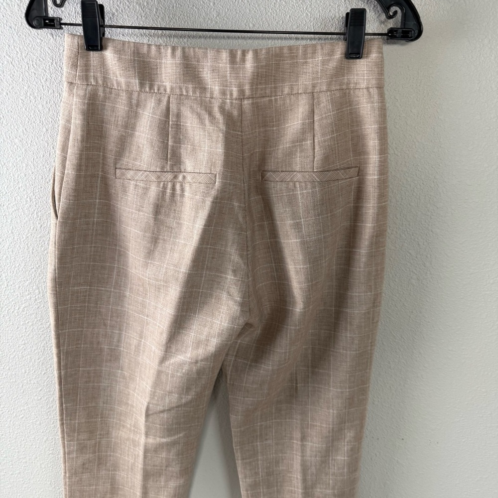 Veronica Beard Renzo Cropped Pants Plaid Brown Business Casual Women’s Size 0 - Picture 11 of 14
